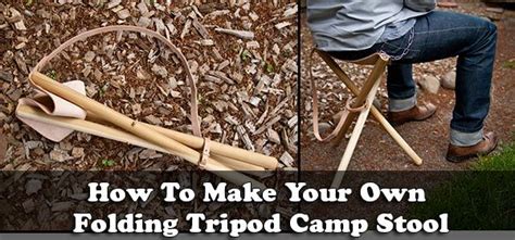 How To Make Your Own Folding Tripod Camp Stool | Make it yourself