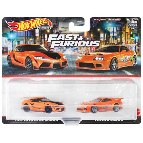 Bộ Đôi Đồ Chơi Siêu Xe Premiums Fast Furious Hot Wheels HKF54 HBL96