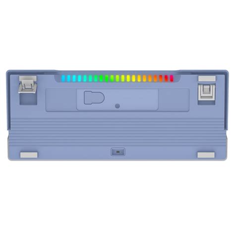 Teclado Gamer SuperFrame Ribbon RGB Switch Red 75 ABNT Hot Swap Fio White Purple