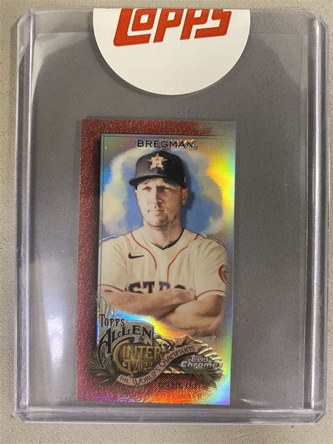 Allen Ginter Chrome Baseball Mini Red Refractor Alex Bregman