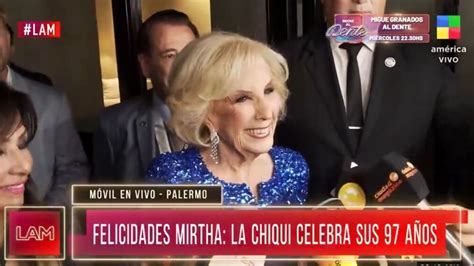 Así fue la llegada de Mirtha Legrand a su fiesta de cumpleaños Va a