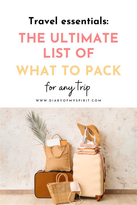 The Ultimate Packing List A Comprehensive List Of What To Pack For Any