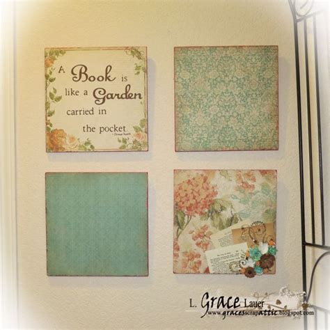 Scrapbook Paper Wall Art Panels Helmar Creative Team