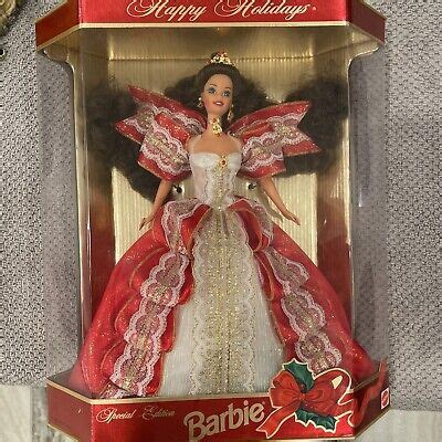 Barbie Happy Holidays Brunette NIB NRFB Misprint Rare Collectors Recalled EBay