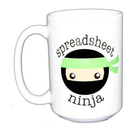 Work Humor Coffee Mugs Spreadsheet Ninja For Coworker