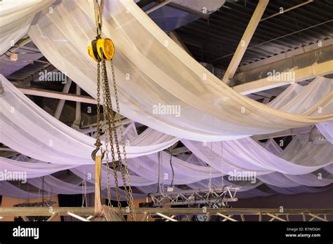 Stage Installation Equipment On The Grass Stock Photo Alamy