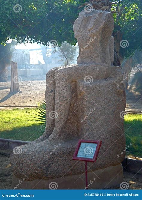 Pharaoh Statue in Museum Park Cairo Egypt Editorial Image - Image of
