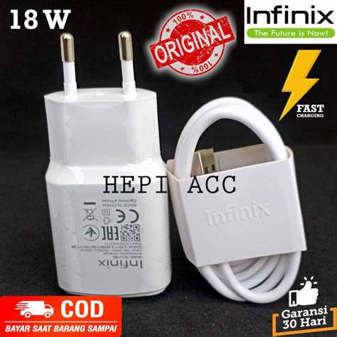 Charger Infinix Watt Original Asli Fast Charging Scu W W Micro Usb Type C Smart Hot