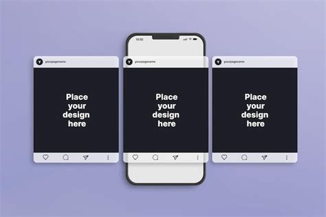 Instagram 3 Post Mockup Psd High Quality Free Psd Templates For