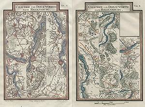 Kupferstich Karte In 2 Blatt V Scherer Aus Riedls Reiseatlas