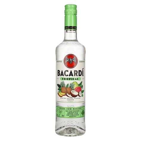 Bacardi Tropical Rum And Natural Flavors Liqueur 32 Vol 07l