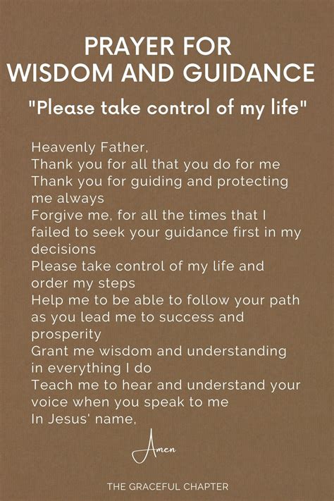 11 Prayers For Wisdom And Guidance - The Graceful Chapter