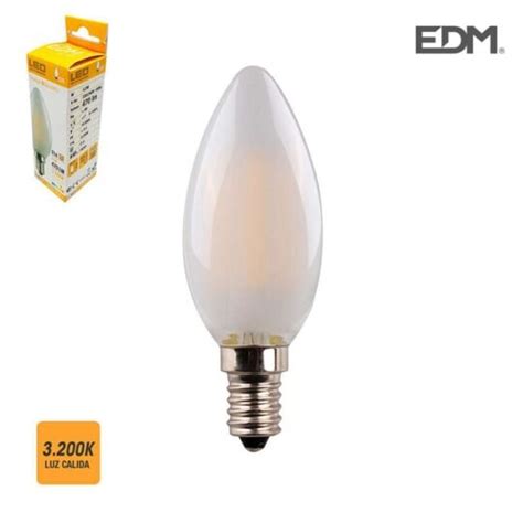 Ampoule Led E14 4 5w Bougie Équivalent À 30w Blanc Chaud 3200k à Prix