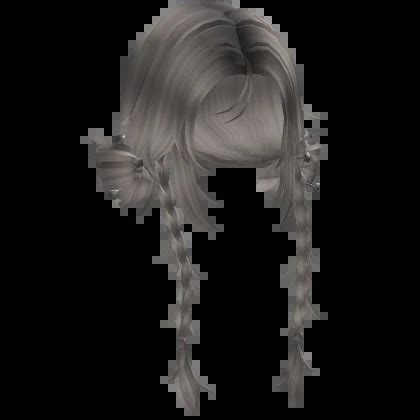 Ash Blonde Grunge Wispy Loose Buns Messy Braids Roblox Item Rolimon S