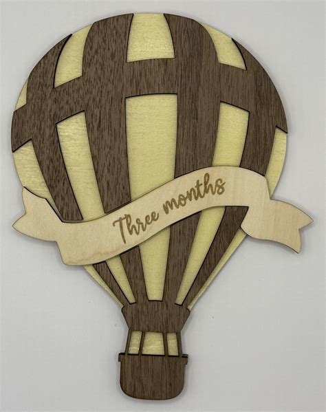 Hot Air Balloon Interchangeable Milestone Set Captured Customs