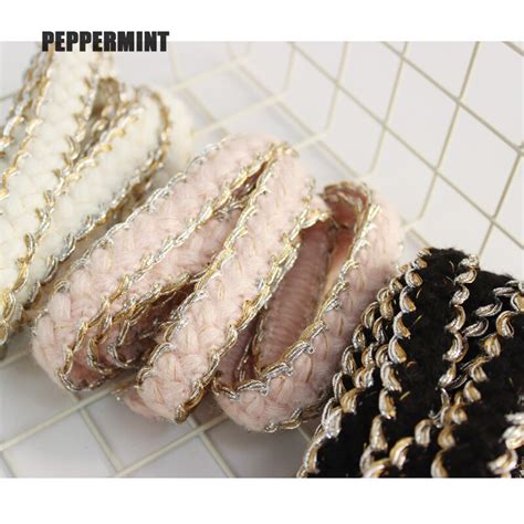 1 ярд 2 см золотая тесьма отделка Толстые жаккардовые веревки кружева ...