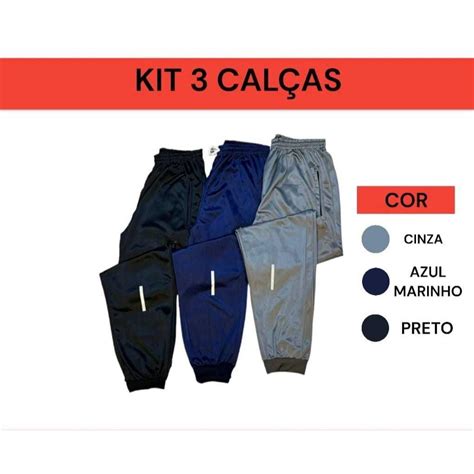 Kit 3 Calça Corta Vento símbolo Refletivo Dri Fit Jogger 2025 Shopee