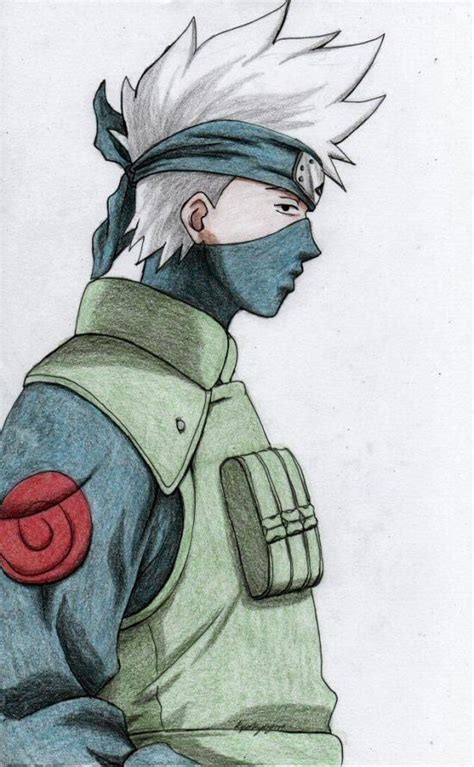 Dibujos De Kakashi Sensei A Lapiz