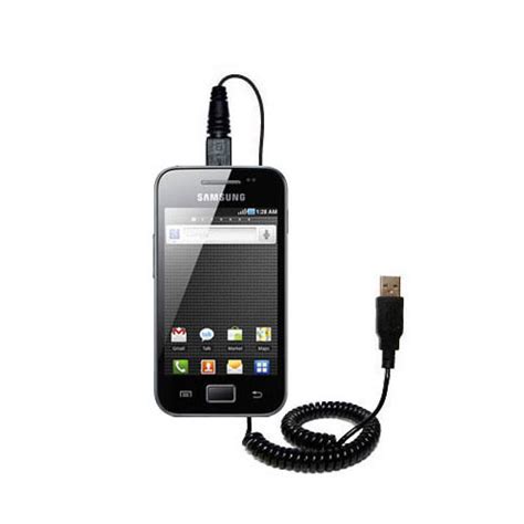 Coiled Power Hot Sync USB Cable Suitable For The Samsung GT S With Both Data And Charge