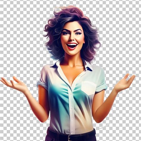 Mujer Latina Sonriendo Mirando A La C Mara Y Dando La Se Al De Paz Archivo Psd Premium