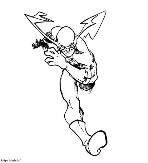The Flash Printable coloring page