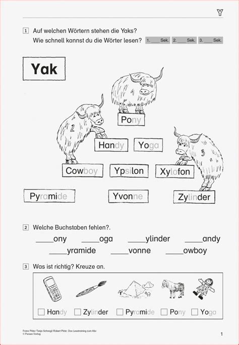 Wörter Mit Y Grundschule Arbeitsblätter: 5 Kreationen Nur Für Sie