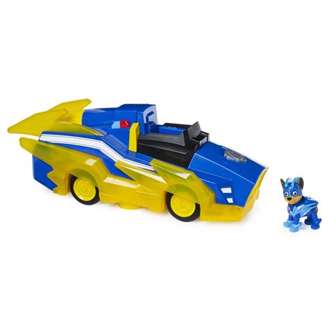 Paw Patrol Mighty Pups Charged Up Chase Transforming Deluxe Vehicle