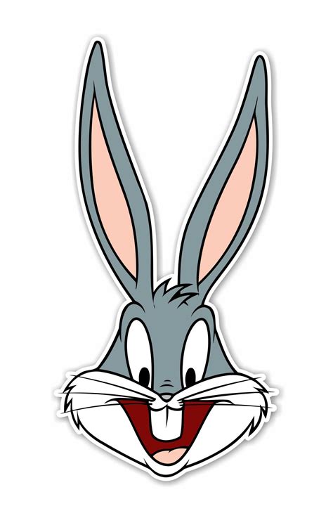Bugs Bunny Head Precision Cut Decal