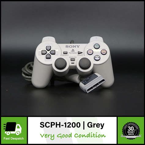 Official Sony Dualshock Grey Ps1 Playstation Controller Scph 1200 Inspirevideogames