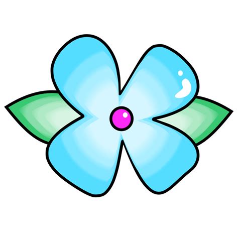 Light Blue Flower 16775164 Png