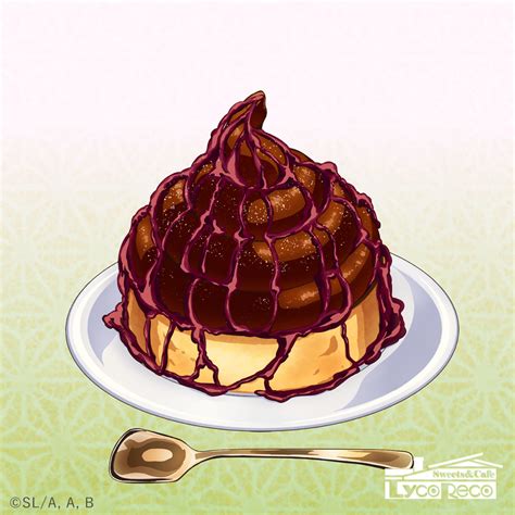 okaits 7534 on Twitter RT LYCO RECO 喫茶リコリコ MENU ホットチョコパフェ 1 200