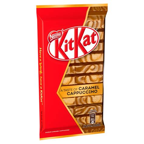 KitKat Caramel Cappuccino - napolitana crocanta invelita in ciocolata ...