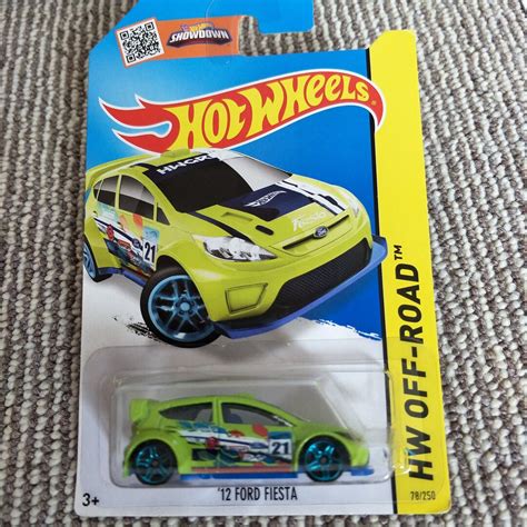 Hot Wheels Ford Fiesta Green Hw Off Road Perfect Birthday Gift Rare Miniature Collectable Model