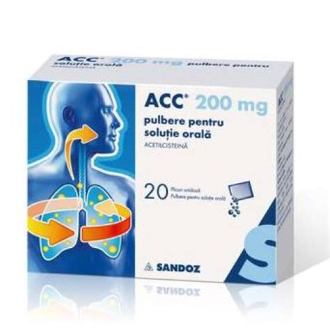 ACC 200 pulbere, 20 plicuri, Sandoz - Farmacia Helena