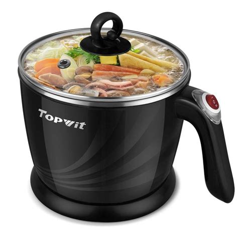 Topwit Electric Hot Pot Mini Liter Electric Cooker Noodles Cooker