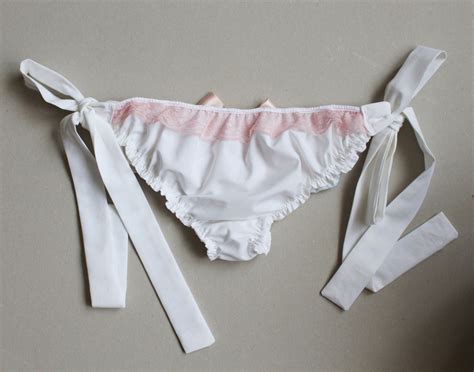 Pineapple White Cotton Frilly Lingerie Set Sexy Lingerie Etsy