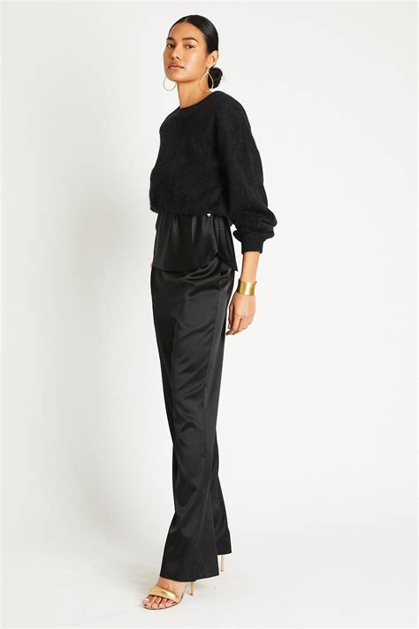 Beryll Silk Pants Liz Black Beryll Worn By Good People