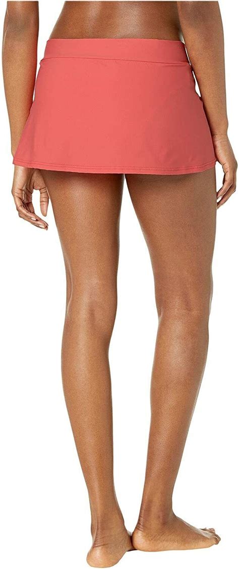 Tommy Bahama Womens Pearl Skirted Hipster Bikini Bottom Paradise Coral