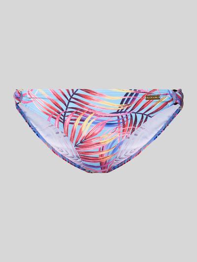 Kup online LASCANA Figi bikini ze wzorem na całej powierzchni model Breese niebieski melanż