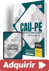 Apostila Concurso P Blico Cau Pe Auxiliar Administrativo