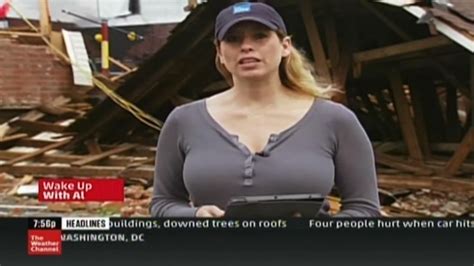 Sexy Weather Channel Babe Stephanie Abrams Wearing A Very Nice Tight Top Showing Off Her Nice