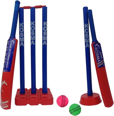 Kosma 2 Players Kwik Cricket Set Junior Cricket Set With Bag 2 X