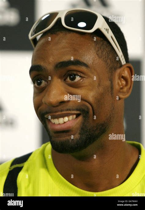 Usa Sprinter Tyson Gay During A Press Call At The Adidas Performance Centre In Osaka Japan
