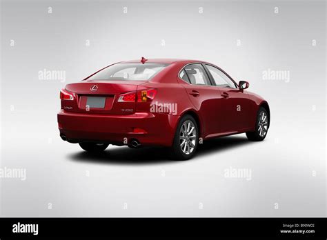 2009 Lexus Is Is250 In Red Rear Angle View Stock Photo Alamy
