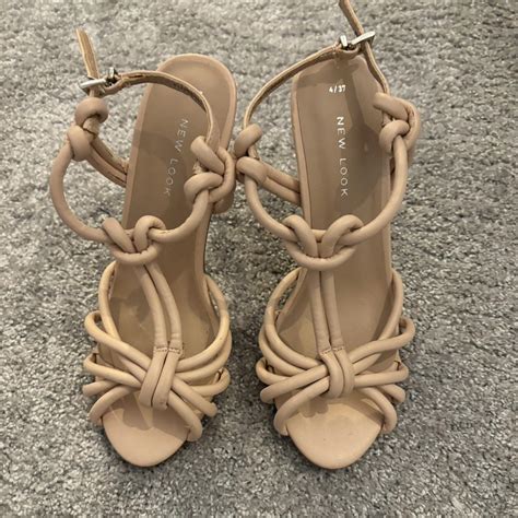 Nude New Look Knot Heels Size Bnwot Newlook Depop