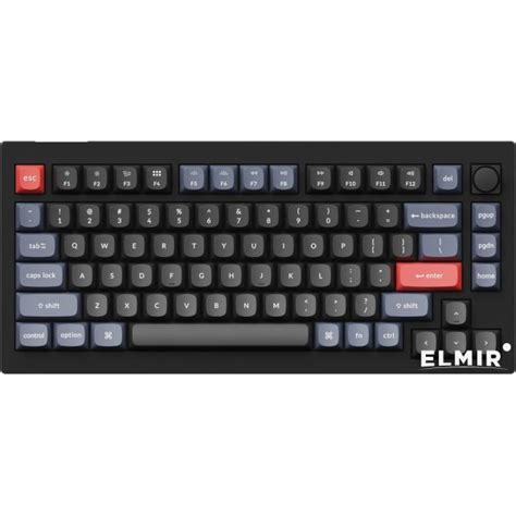 Клавиатура Keychron V1 QMK Gateron G PRO Brown Hot Swap RGB Knob Carbon Black V1D3 KEYCHRON