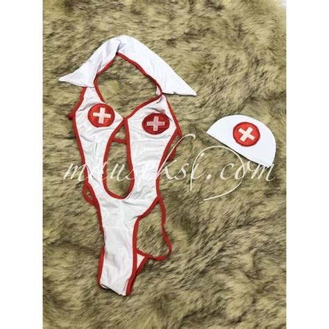 Jual Sasha Sexy Nurse Costume Lingerie Cosplay Kostum Perawat Suster Seksi Shopee Indonesia