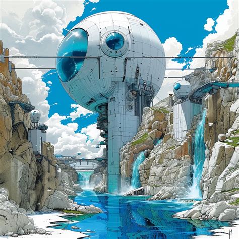 Thirteen Futuristic Tech Line Art Digital Images Modern Sci Fi Art