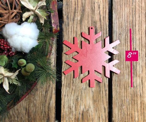 Snowflake Ornament Wood Ornament Cnc Ornament Etsyde