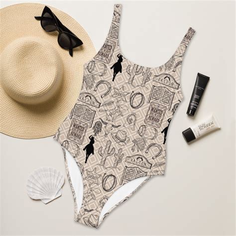Western Bikini One Piece Swimsuit Cowgirl High Waisted Swimsuit Women S Swimwear Vacation